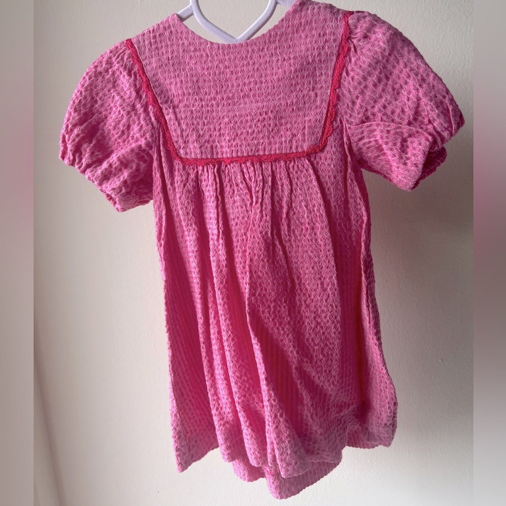 Zara Pink Textured Dress for Kids size 2-3 years - Picture 2 of 5